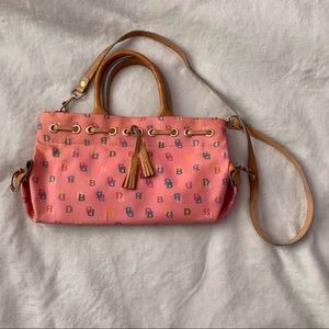 Dooney and Burke Pink Vintage Signature Satchel